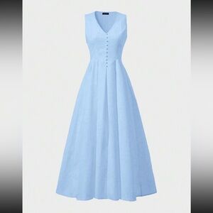 SHEIN Light Blue Maxi Dress